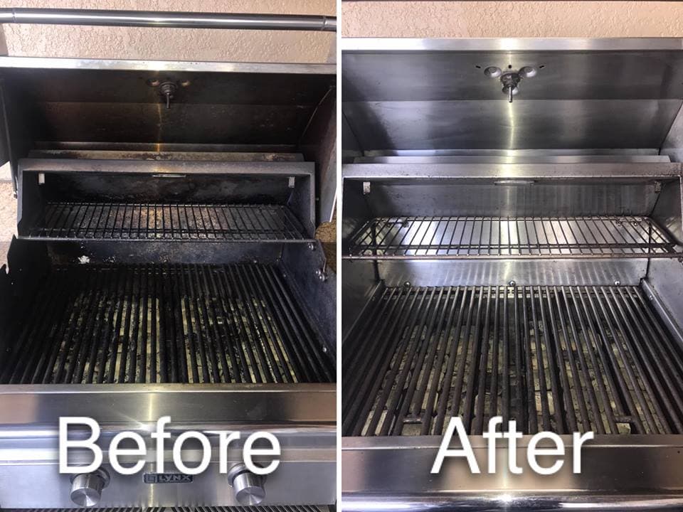 Grill cleaning result 6