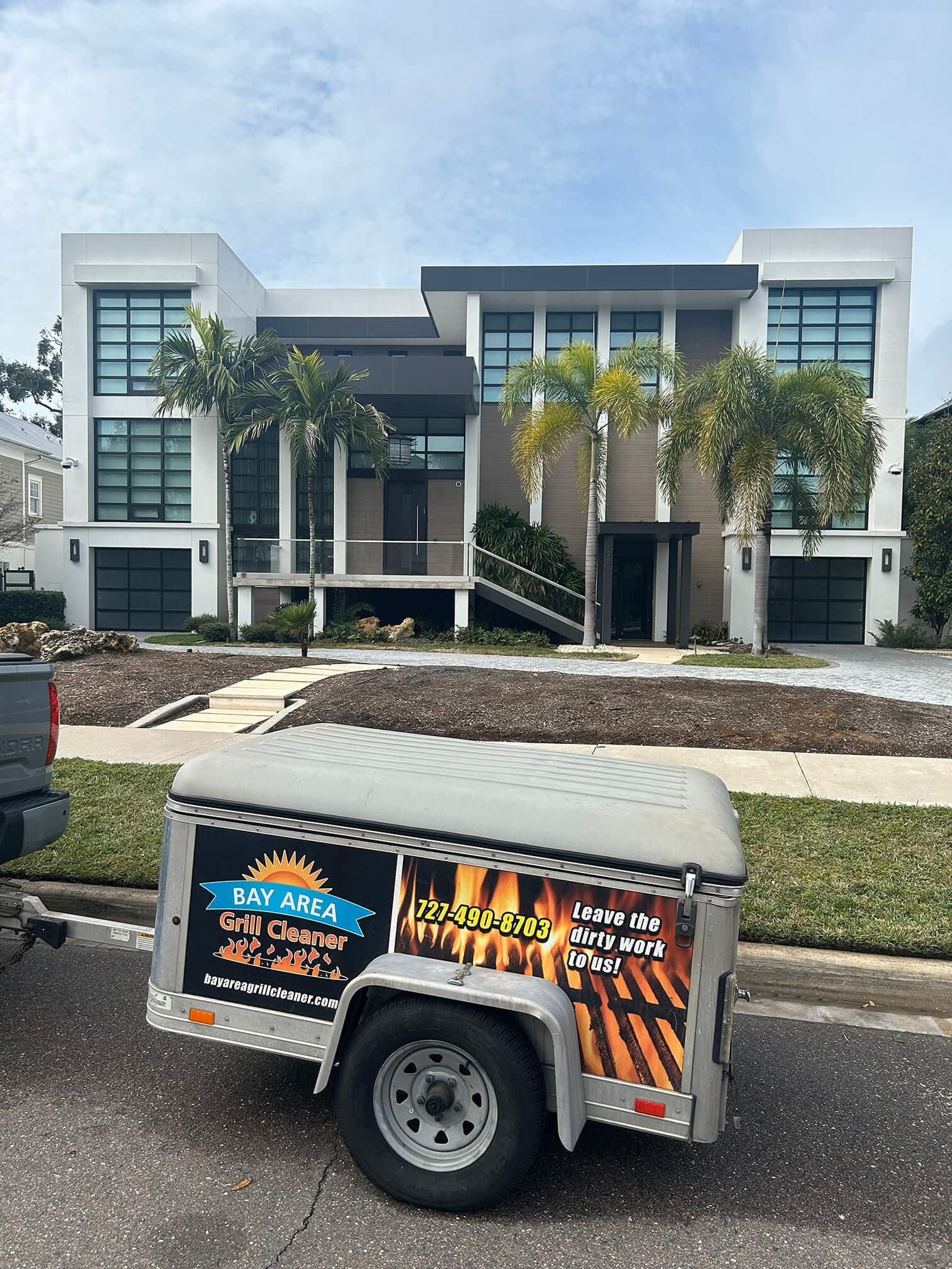 Professional grill cleaning service result