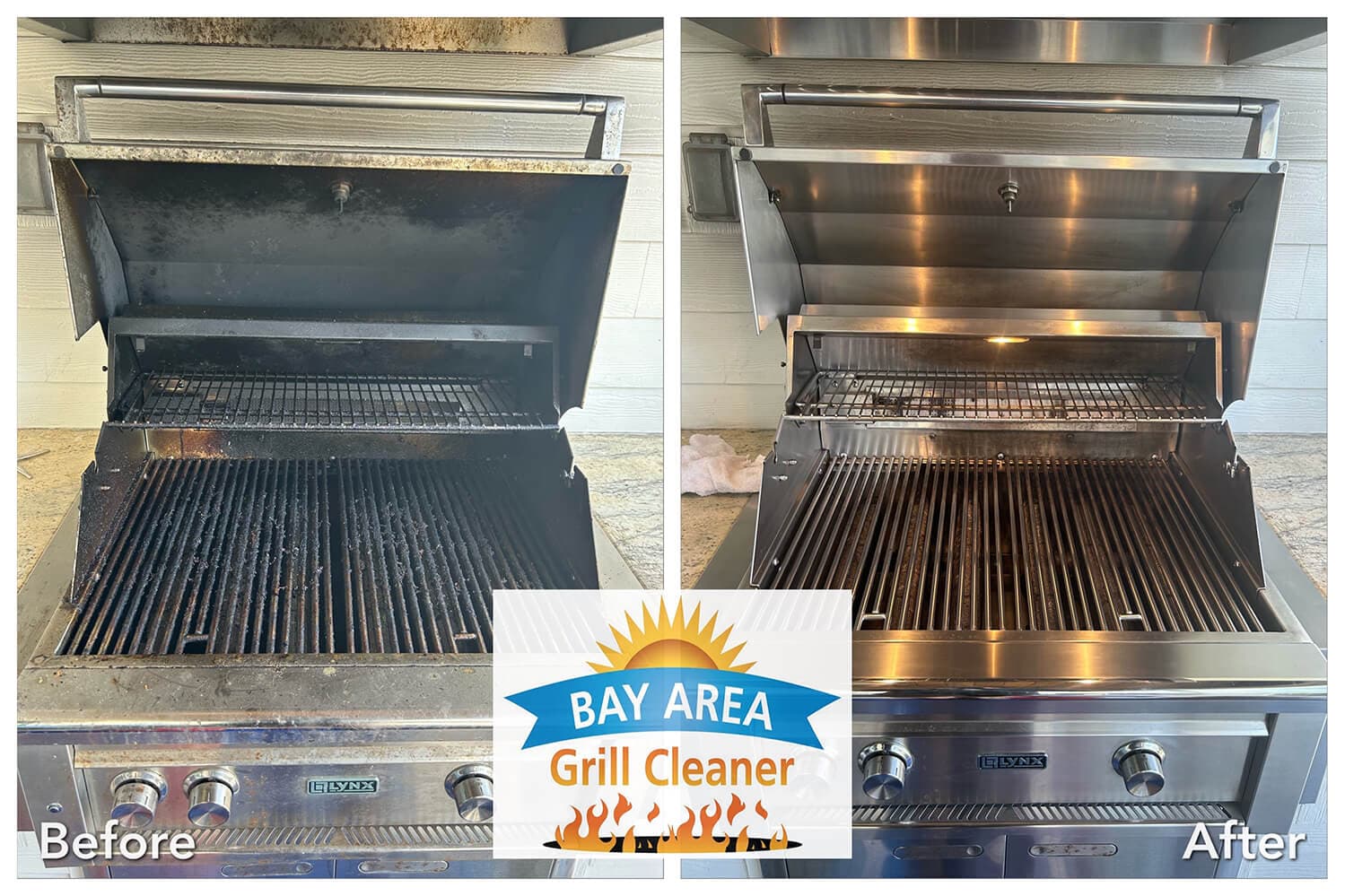 Clean grill ready to use